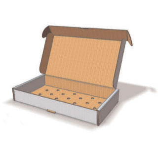 Pinto Display Packaging Gun and Knife Box with Tie Holes Stock Cartons